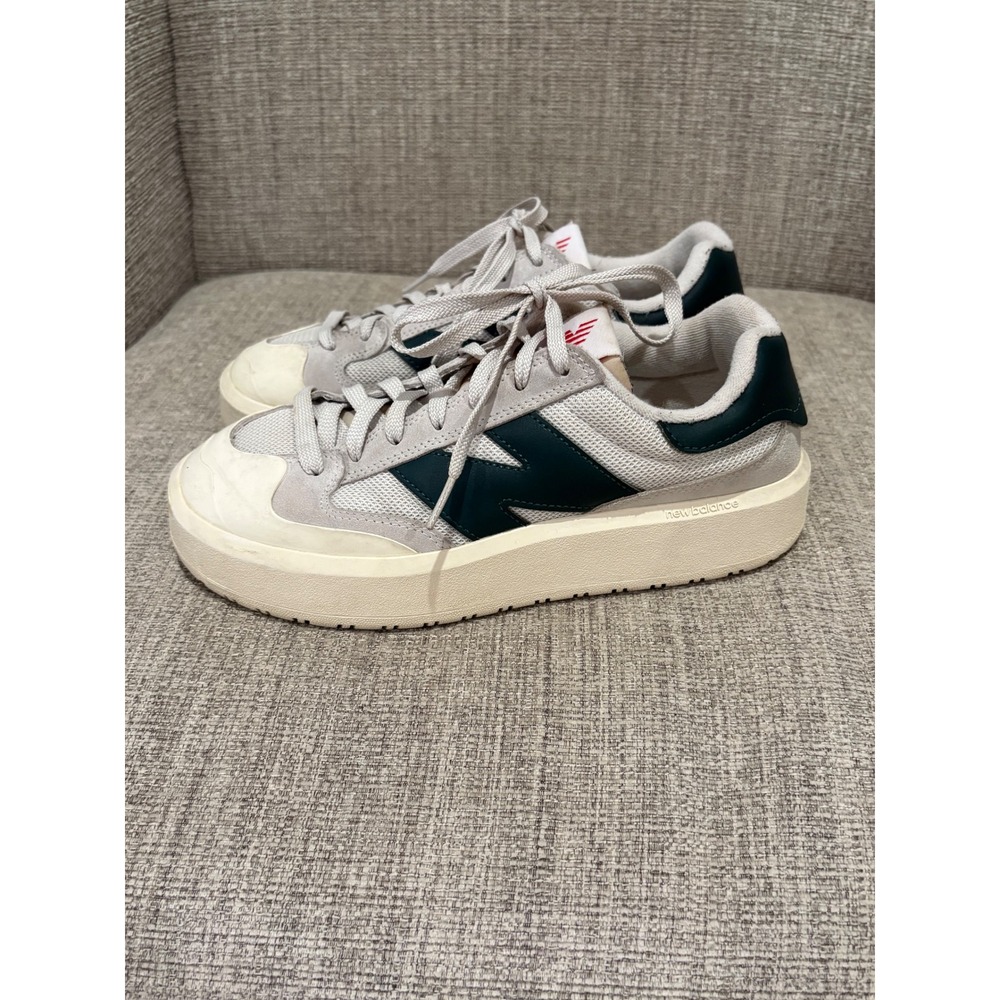 New Balance CT302 White/Nightwatch Green Platform Sneakers CT302OB Womens 6.5